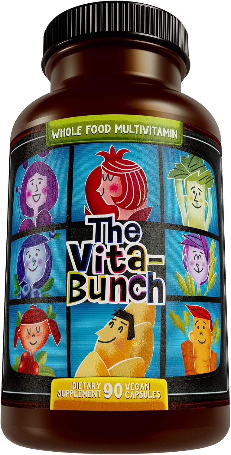 Hippie Farms Whole Food Multivitamin – Complejo Multivitamínico con Frutas y Super Greens, 90 Cápsulas Veganas