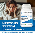 Vitaminerals® 119 Neurotex™ | Apoyo al Sistema Nervioso y Alivio del Estrés | Mente Tranquila | Estado de Ánimo Positivo | 60 Cápsulas Vegetarianas