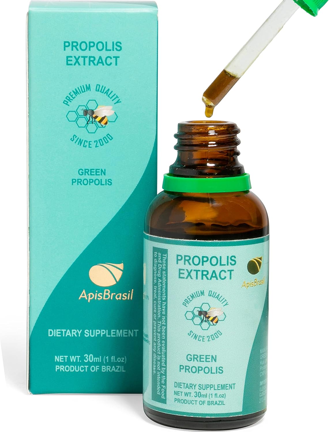 Extracto Líquido de Propóleo Verde Brasileño (30 ml) - ApisBrasil