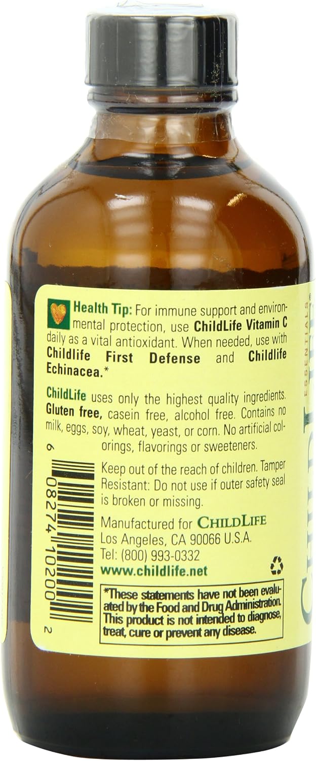 Child Life Vitamina C Líquida Sabor Naranja – 2 Botellas de 118 ml
