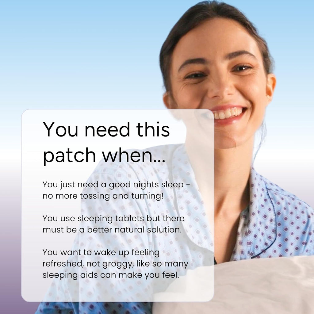 The Patch Remedy Sleep con Lavanda | Valeriana, Pasiflora, Lúpulo, Glicinato de Magnesio | 30 Parches