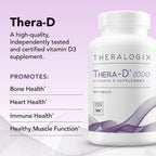 Theralogix Thera-D 2000 - 2000 IU (50 mcg) Vitamina D3 - 180 Comprimidos