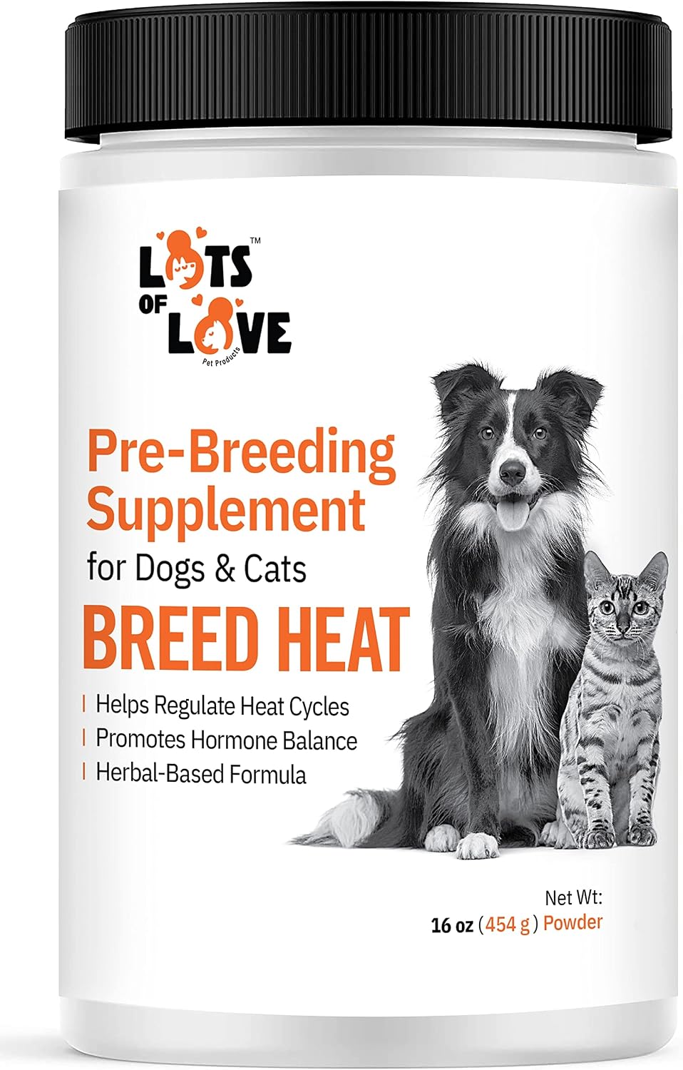 Breed Heat - Suplemento Reproductivo para Perros y Gatos (Antes Thomas Labs, Mismo Producto) - 454 g Polvo