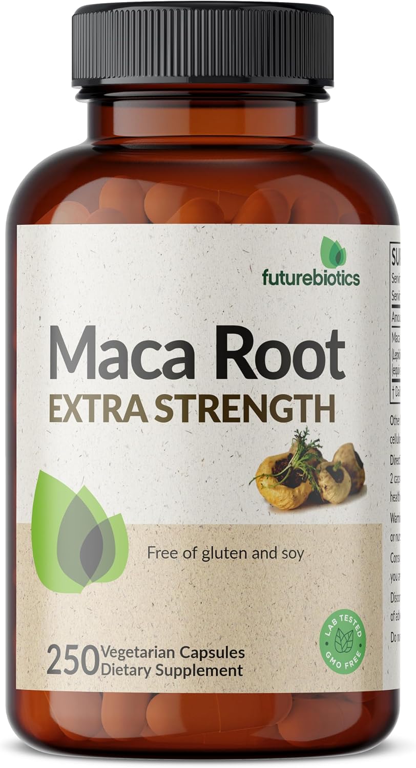 Futurebiotics Maca Root Extra Strength 4000mg 250 Cápsulas Vegetarianas