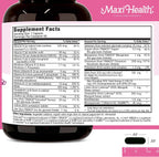 Maxi Health Methyl Prenatal DHA - Vitaminas Prenatales con DHA y Ácido Fólico - 60 Cápsulas Blandas