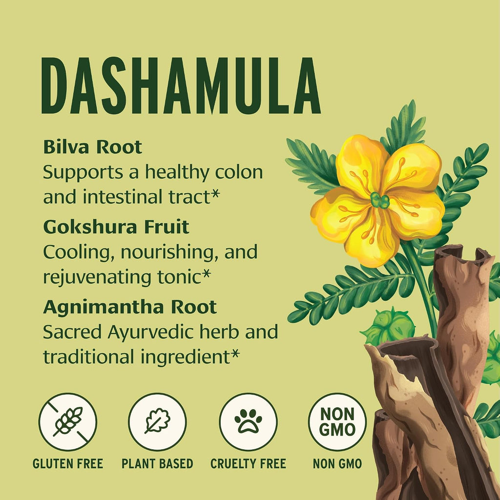 Banyan Botanicals Dashamula Powder – Fórmula Ayurvédica Calmante – ½ lb (227 g)