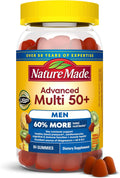 Nature Made Advanced Multivitamin Gummies 50+ para Él - 84 Gominolas