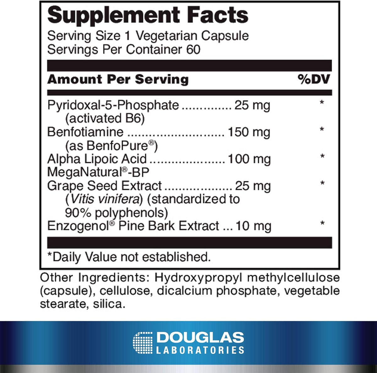 Douglas Laboratories Ultra Benfotiamine | 60 – Sistema nervioso: La tiamina (vitamina B1) contribuye al – Image 2