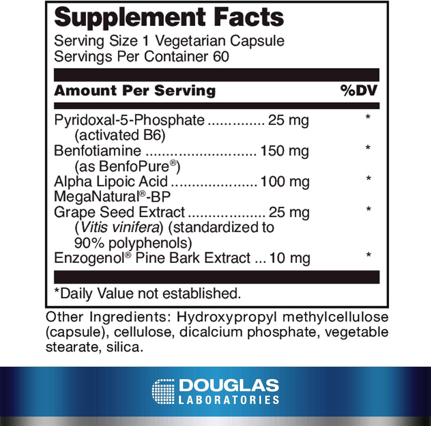 Douglas Laboratories Ultra Benfotiamine | 60 Capsules