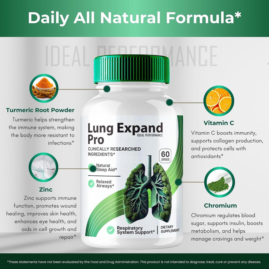 Lung Expand Pro Blood Capsules (60 Cápsulas)