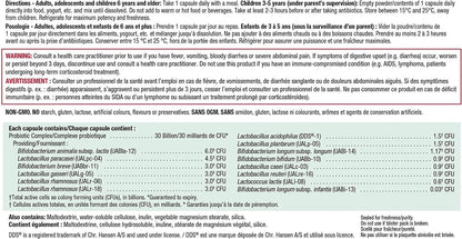 Probiotic 30 Billion, 30 cápsulas - Jamieson – Cepas múltiples: combinación de Lactobacillus y Bifidobacterium, – Image 2