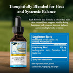 Kan Herbs Company Antiphlogistic Formula – Mezcla Herbal Tradicional China para Apoyar el Equilibrio Térmico y la Comodidad Pulmonar y Digestiva, Extracto Líquido, 1 fl oz (30 ml)