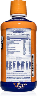 3 Second Health Multivitamínico Líquido - Vegano, Sin Gluten, Sin Soja, 32 Dosis