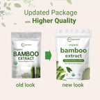 Micro Ingredients Extracto Orgánico de Bambú en Polvo, 227g (378 Raciones) | Suplemento de Silicio Vegetal