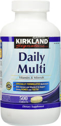 Kirkland Signature Daily Multi, 500 Tabletas (2 Paquetes)