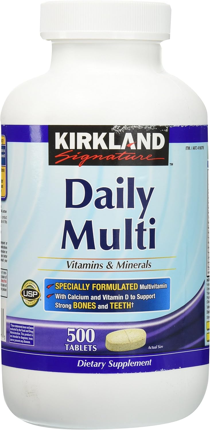 Kirkland Signature Daily Multi, 500 Tabletas (2 Paquetes)