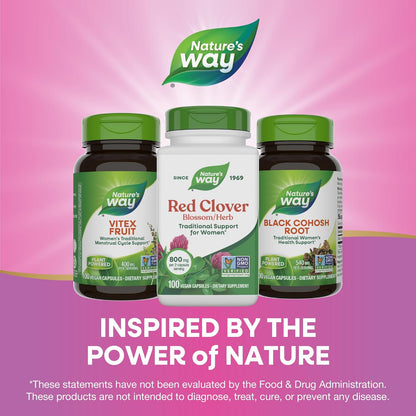 Nature's Way Trébol Rojo 800 mg - 100 Cápsulas Veganas – Image 7