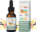 Go Healthy Kids Vitamin D3 K2 (MK-7) Gotas Líquidas Veganas para Niños - Sabor Vainilla - 30 Dosis