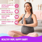 Mama's Select Vitaminas Prenatales con DHA Vegano – Sin Pescado, Sin Eructos de Pescado, Sin Alérgenos, Apoyo MTHFR, Folato Metilado y Vitaminas B, Amigable Digestivo, Sin Biotina