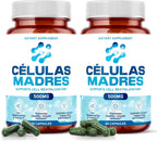 Aura Vitamins Stem Cell 500mg - 120 Cápsulas - Suplemento Antienvejecimiento con Espirulina y Chlorella