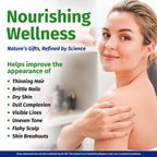 1 Body Hair, Skin, & Nails with Biotin, Vegan Vitamins, 60 Capsules