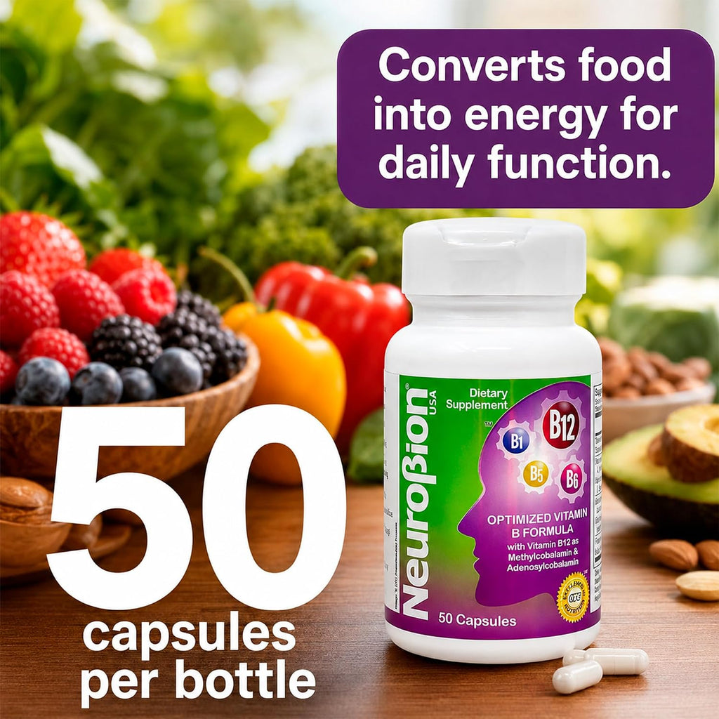 Neurobion Optimized Classic Formula B12 Metilcobalamina - 50 Cápsulas