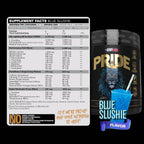 EHP Labs Pride Pre Workout - Pre-entreno en Polvo Sin Azúcar con Cafeína y BCAA (40 Servicios, Blue Slushie)