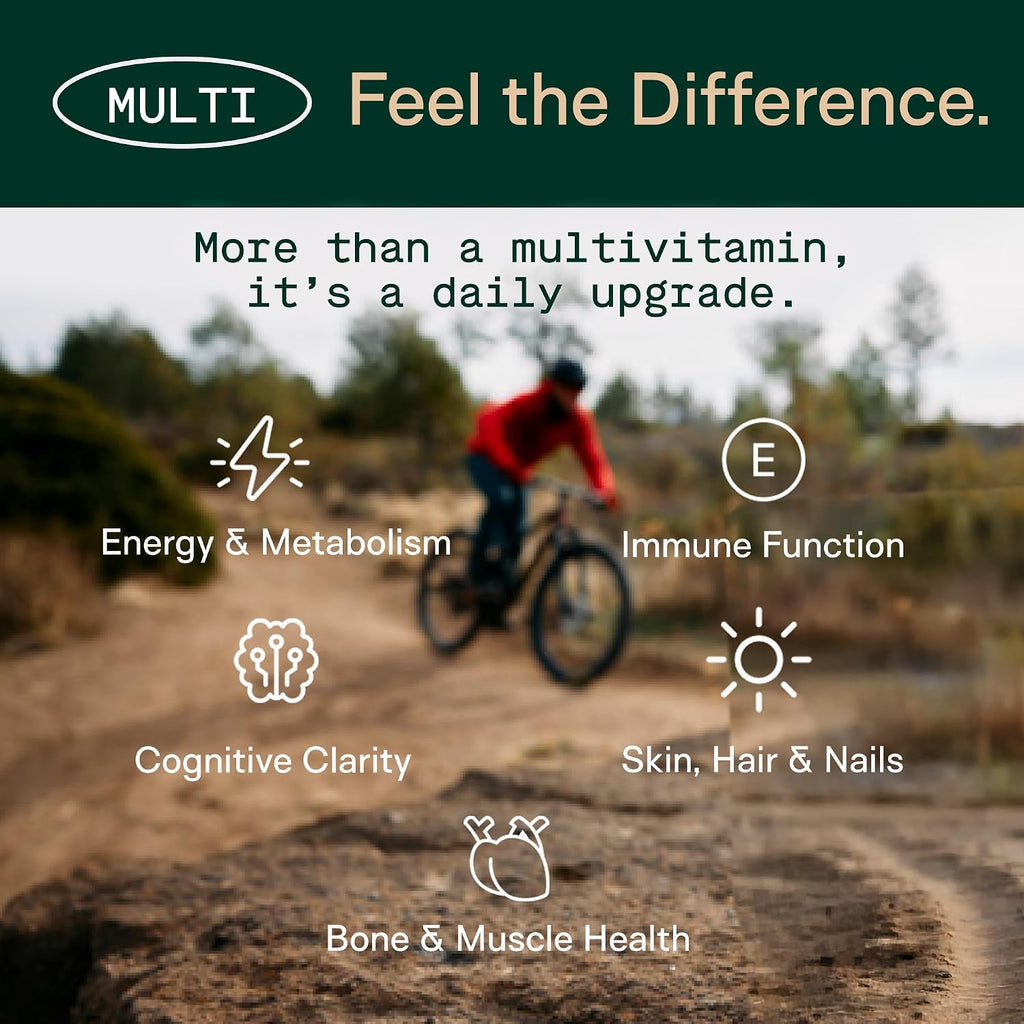 Adapt Naturals Multivitamínico para Mujeres y Hombres, Biodisponible, Fácil Absorción, con Biotina, Niacina, Vitamina A, B, C, D, E, K1, Zinc y Magnesio - Apoyo Inmunitario - 30 Días