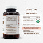 Secrets of the Tribe Curry Leaf Cápsulas Orgánicas USDA - 120 Cápsulas Vegetarianas