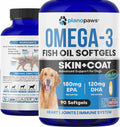 Omega 3 Aceite de Pescado para Perros - Suplemento de Aceite de Salmón con EPA y DHA - 90 Cápsulas Blandas