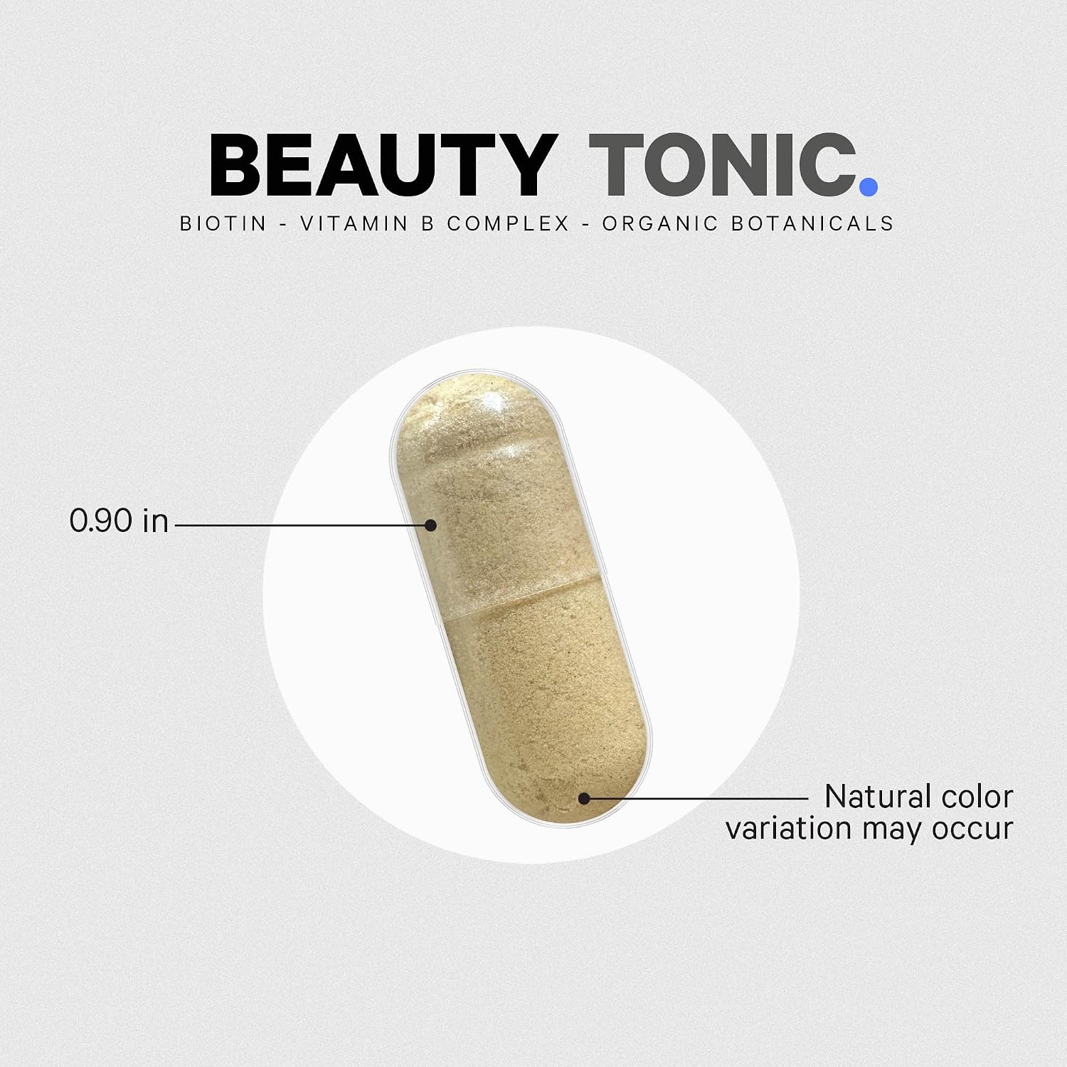 Codeage Beauty Tonic - Suplemento de Biotina 1500 mcg con Vitaminas y Alimentos Orgánicos - 90 Cápsulas Veganas