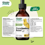 Forever Puppy Alivio del Estreñimiento para Perros, 4 oz (118 ml) - Stool Ease con Musgo de Mar y Olmo Resbaladizo