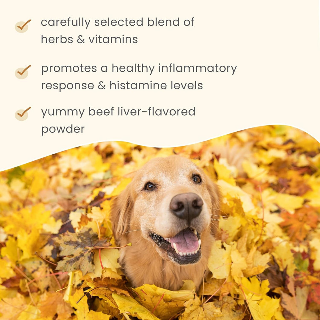 Dr. Mercola Bark & Whiskers Apoyo Estacional - Suplemento Inmune para Perros y Gatos