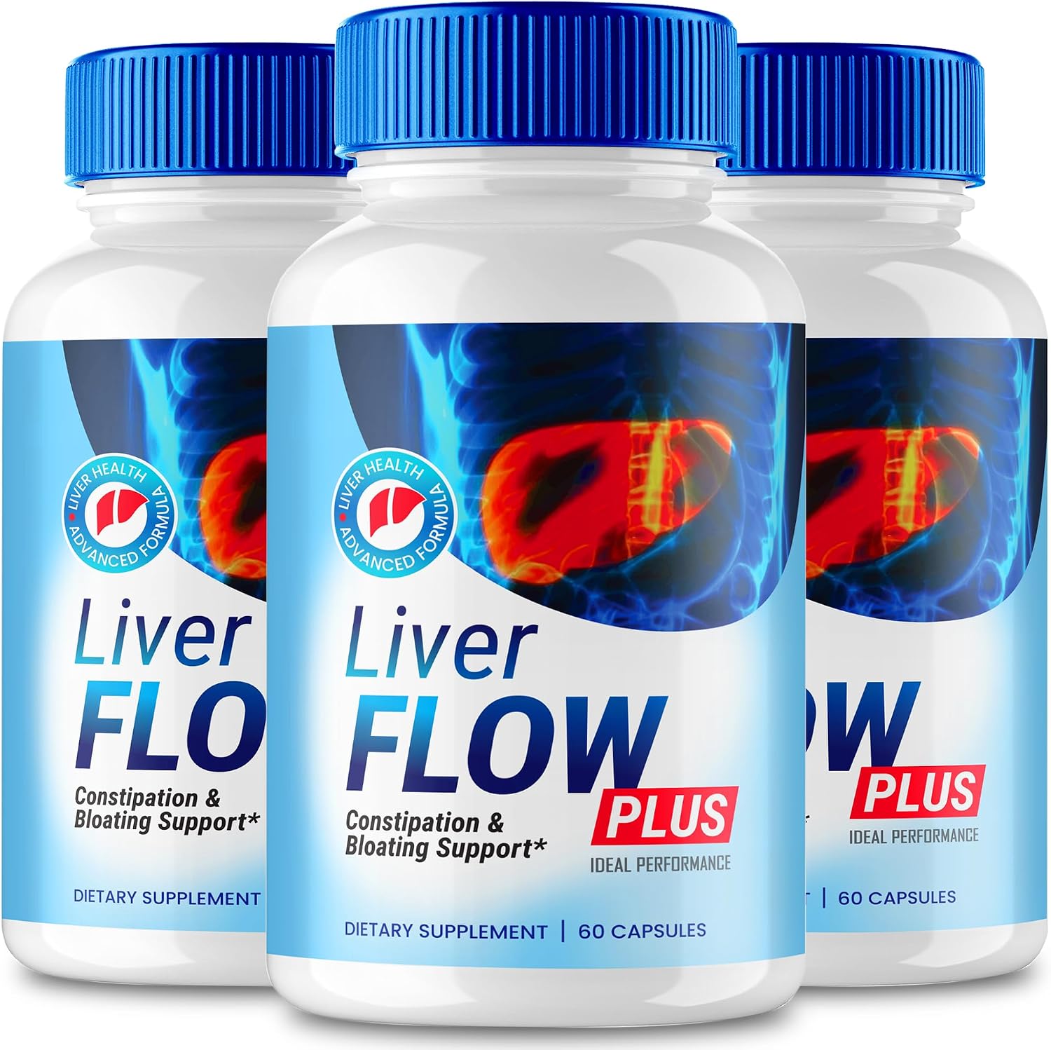Liver Flow Plus Cápsulas - Fórmula de Salud Hepática e Intestinal (3 Envases)