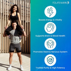 L-Metilfolato 7.5mg con Complejo B Activo - 60 Cápsulas - Alta Potencia 5-MTHF con Vitamina B6 y Metil B12 - 3 en 1, No OGM, Sin Gluten (Suministro para 2 Meses)