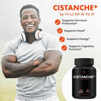 Humanx Cistanche+ 550 mg - Cápsulas de Extracto de Cistanche Tubulosa para Hombres