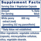 Life Extension Peony Immune – Raíz de Peonía Blanca – Apoyo Inmunológico – 60 Cápsulas Vegetarianas