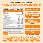 Complejo B Metilado con Vitamina C y Zinc - 120 Gomitas
