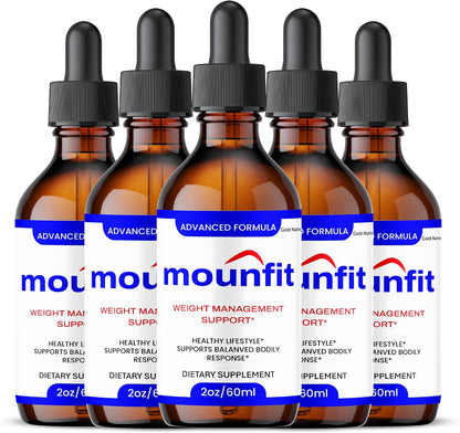 Mounfit Drops (Pack de 5) - Fórmula Natural - Suplemento Líquido para Hombres y Mujeres – Image 1