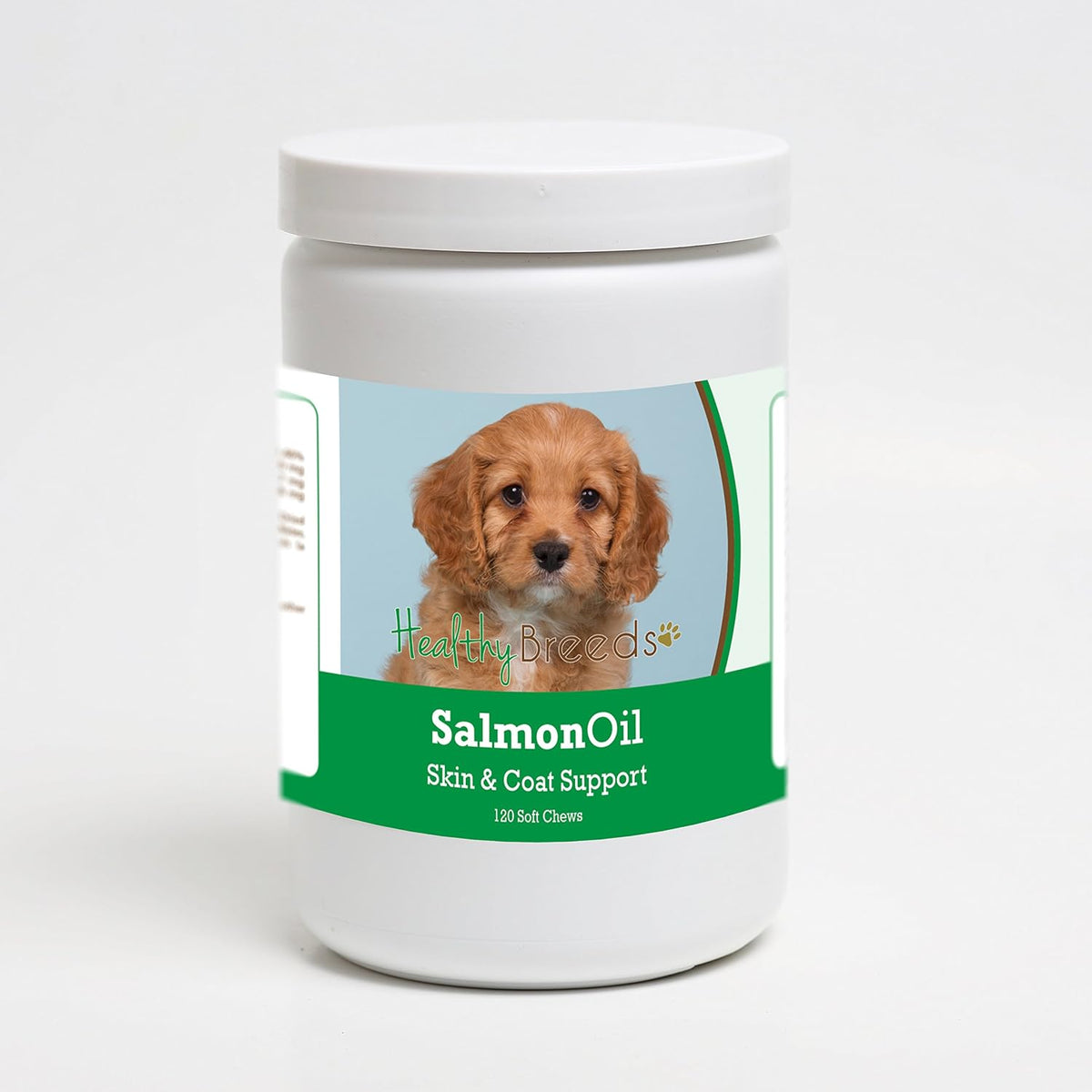 Healthy Breeds Cavapoo Salmon Oil Soft Chews 120 Count – Image 1
