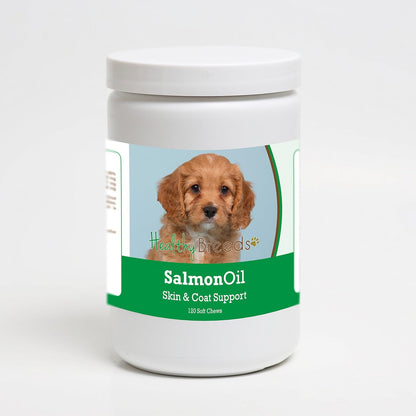 Healthy Breeds Cavapoo Salmon Oil Soft Chews 120 Count – Image 1