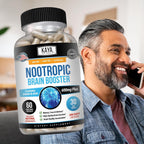 Kaya Naturals - Nootropic Brain Booster - Apoyo para Memoria y Concentración - 60 Cápsulas