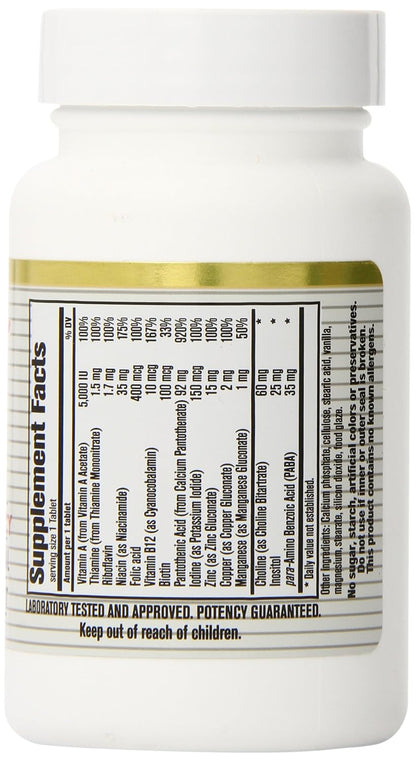 Califor Nia Natural Hair Vitamin & Mineral, – Cuidado de la piel : ciertas vitaminas contribuyen a la protección – Image 2