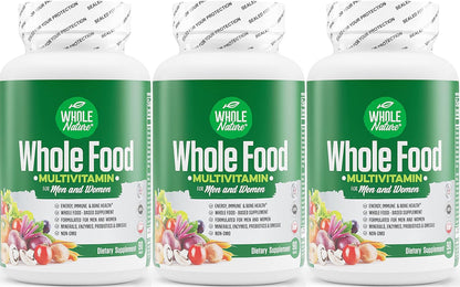Whole Food Multivitamin for Men and Women - Complete Daily Superfood Vitamins Plus Minerals, Digestive Enzymes, Probiotics – Image 10