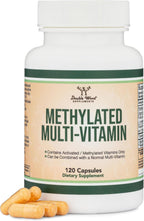 Multivitamínico Metilado con Complejo B, TMG y Metilfolato - 120 Cápsulas - Double Wood
