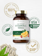 Carlyle Vitamina C 1000 mg con Escaramujo | 300 Caplets Vegetarianos | Fórmula de Alta Potencia