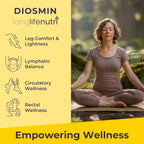 Diosmin 1000mg Advanced Formula - 240 Cápsulas para Apoyo a la Salud Circulatoria, Suministro de 4 Meses, No GMO, Fabricado en EE. UU. - Suplemento Diario de Bienestar