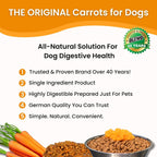 Olewo Original Carrots for Dogs - Fiber for Firm Stool, Dehydrated Topper, Skin & Coat Support, 1 lb