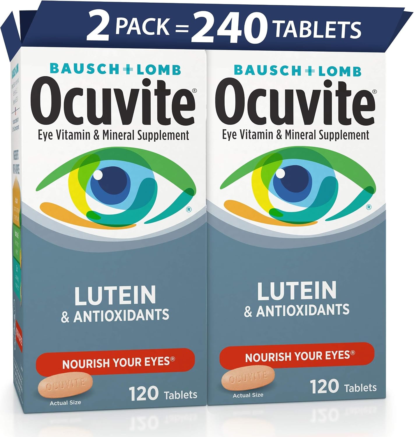 Ocuvite Luteína y Antioxidantes - 120 Comprimidos (Pack de 2)