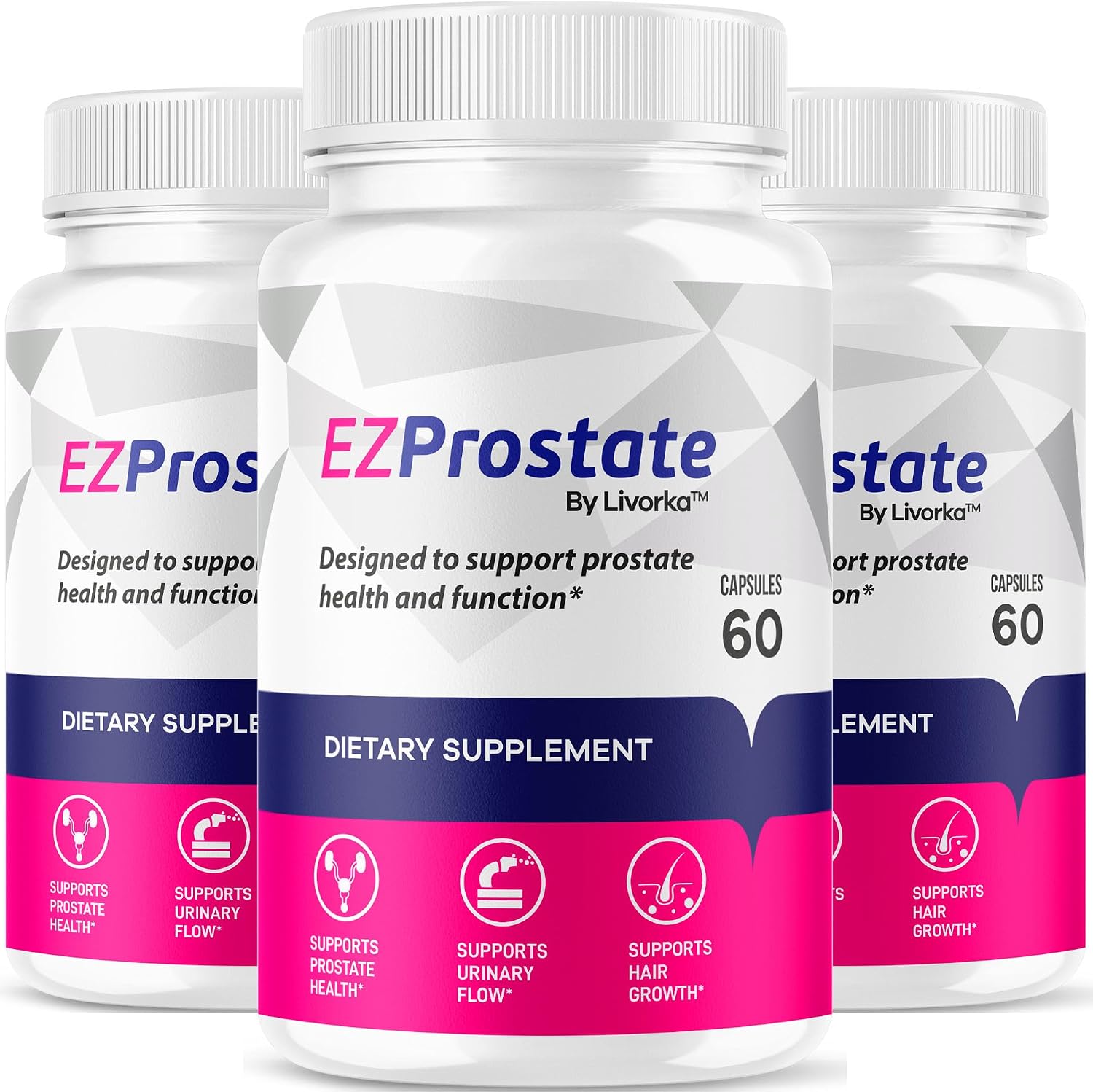 EZ Prostate Suplemento para la Próstata - 3 Paquetes (180 Cápsulas)